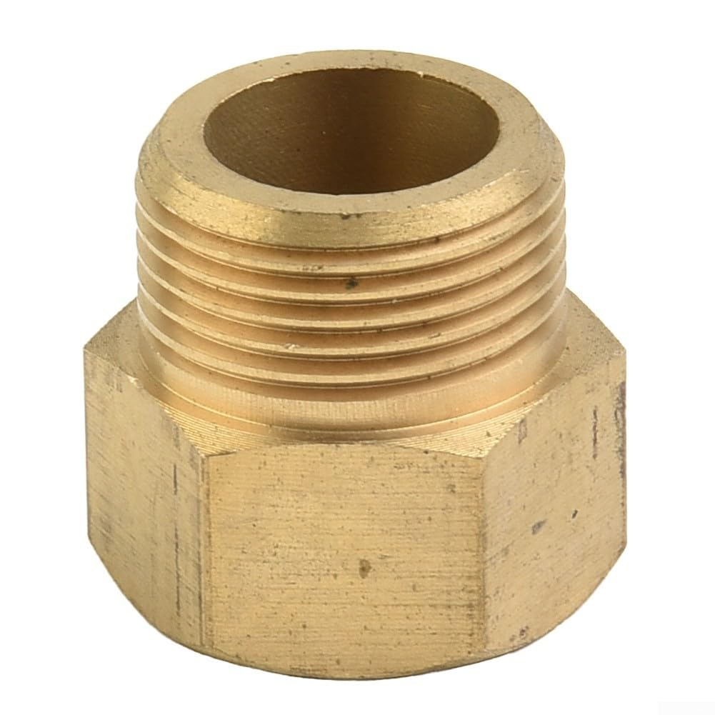 Adaptateur M22 x 1,5 vers G 1/2" femelle en laiton pour nettoyeur haute pression, lance de nettoyeur haute pression, max 400 bar