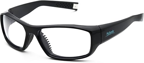 Antivaho - Gafas de seguridad para hombre para el trabajo, con bloqueo de luz azul transparente, Z87, gafas protectoras sin niebla y resistentes a