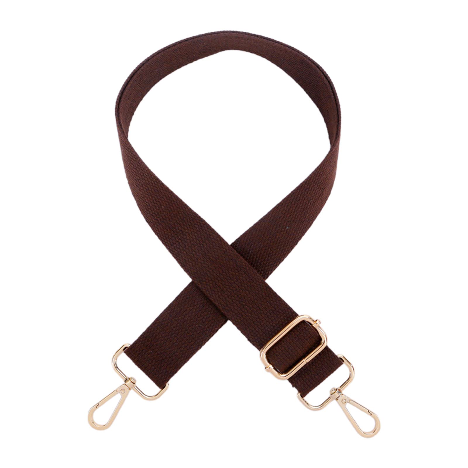 Kobeleen Dark Brown 55In Handbag Shoulder Strap Replacement Woven Strap For Diy Purse Crossbody Bag Messenger Bag Adjsutable Strap With Hook