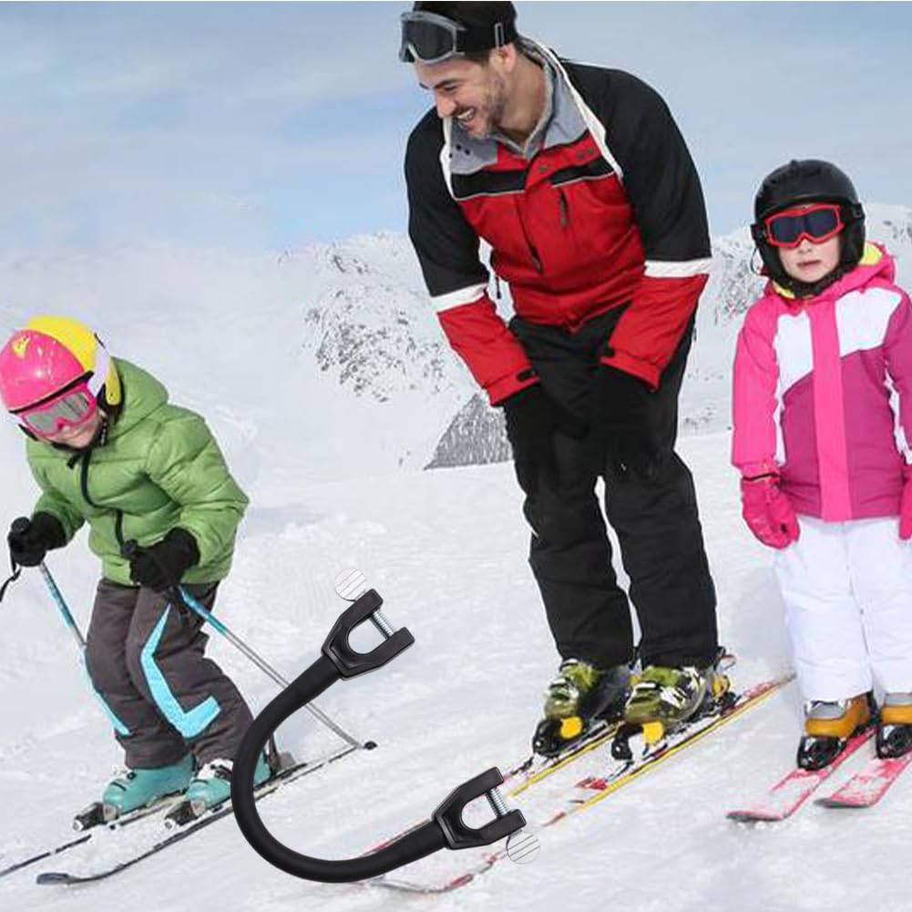 Connettore per Punta da Sci per Bambini Connettore Punta Sci Connettore per Punta da Sci Portatile Aiuto per L'Allenamento di Sci per Snowboard per Bambini, Principianti