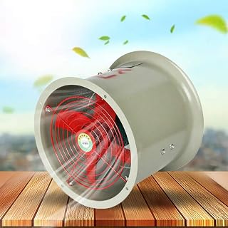 12'' Explosion Proof Ventilation Fan, AC110V Pipe Spray Booth Paint Exhaust Axial Fan, 1450 RPM Portable Exhaust Fan for Kitchen for Warehouses Greenhouse Garage Factory