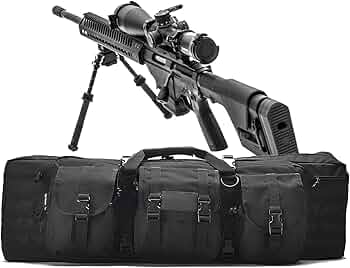 Amazon.co.jp: 防水ライフルバッグ 2 つのロングガン、サブガン