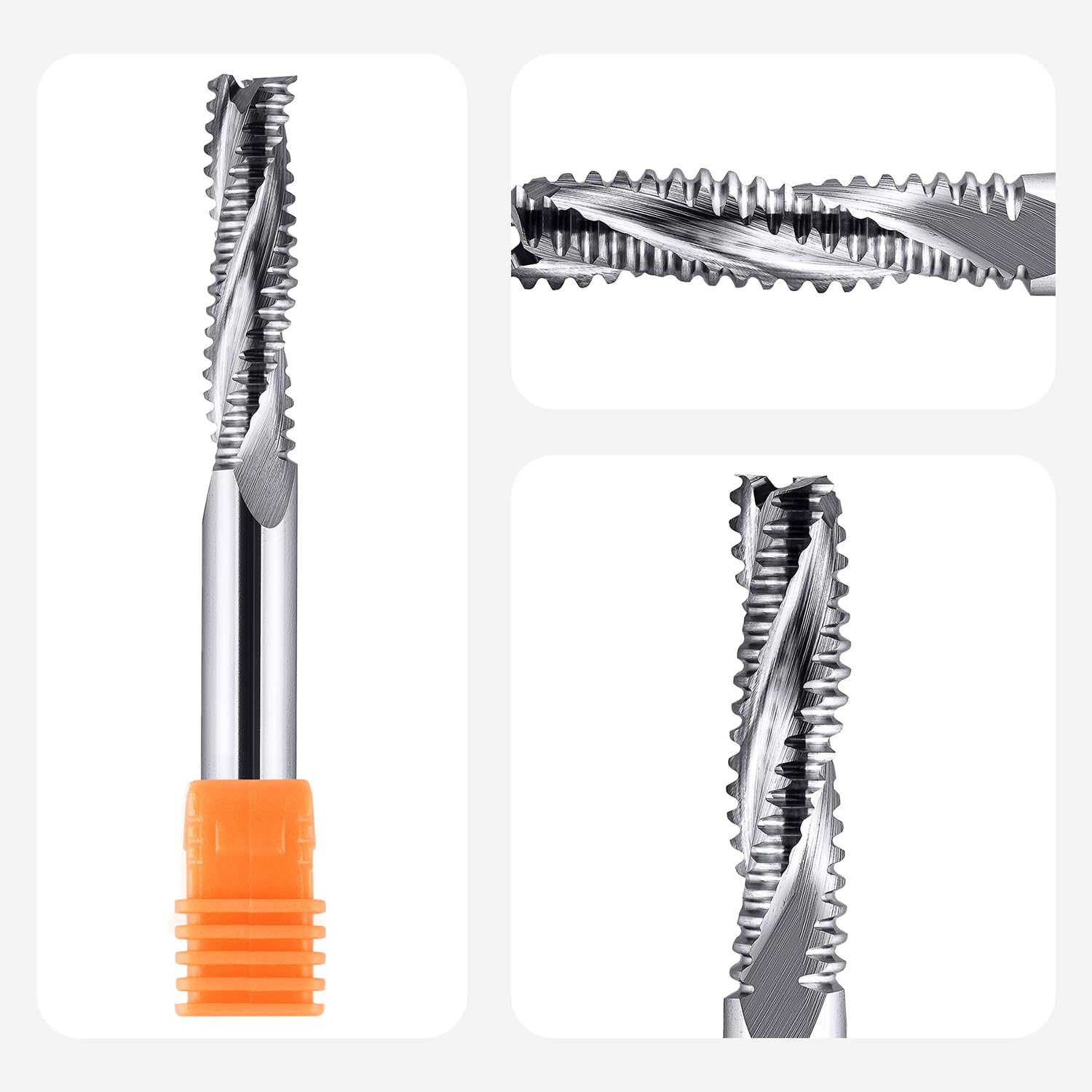 SpeTool Fraises à ébaucher 8 mm de diamètre de la tige en carbure de tungstène 3 Flûte Fraise CNC