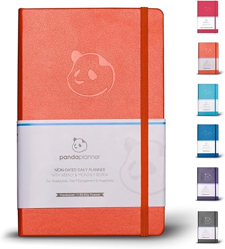 Panda Planner - Agenda diaria 2023, organizador de 90 días para objetivos, gratitud y concentración, agenda semanal y mensual, agenda sin fecha