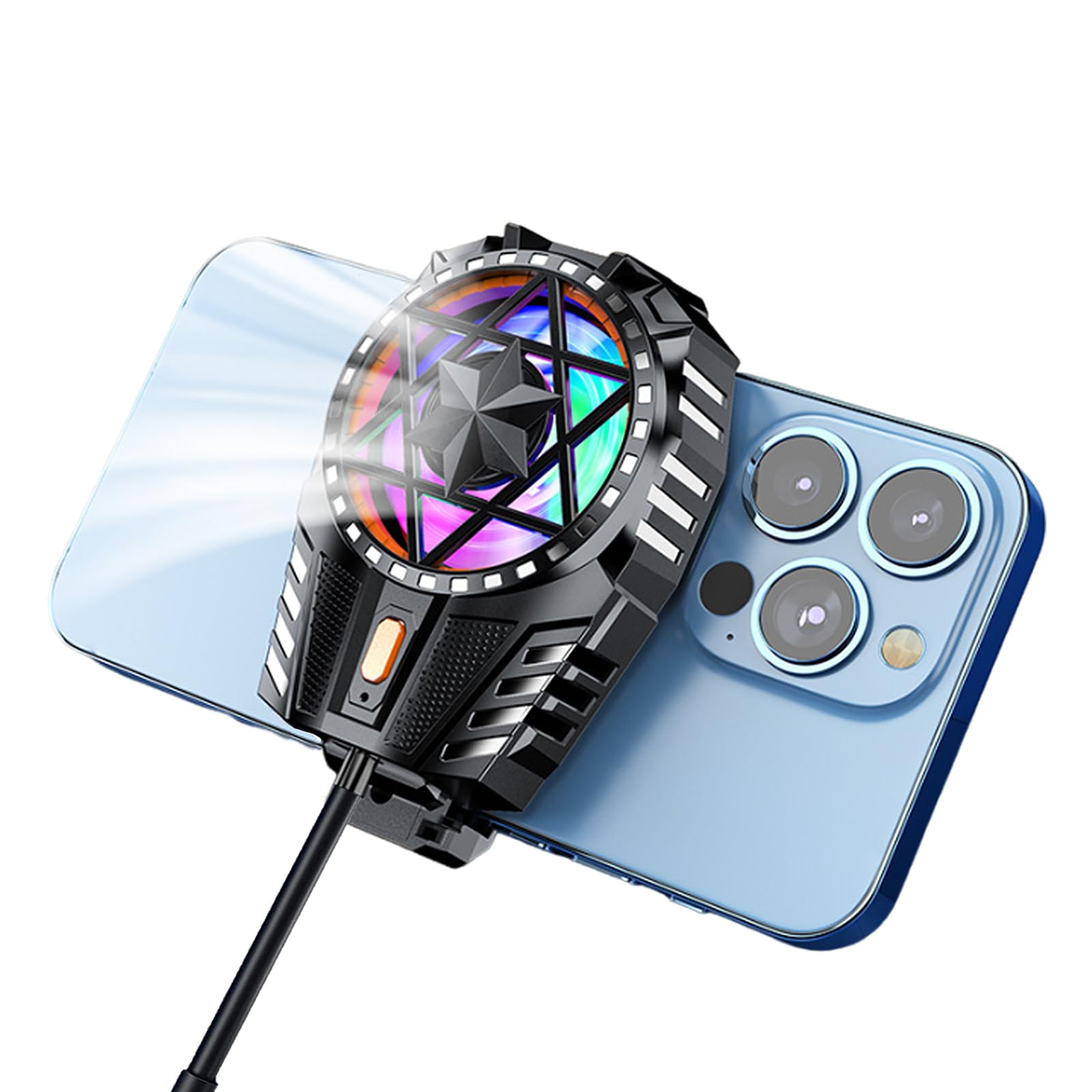Phone Cooler Gaming Fan, Cooling Fan for Mobile, Universal Gaming Cooler for Mobile, Mobile Cooling Fan for iPhone Android Smartphones from 2.5 to 3.5in (B0D6B364Z3) Amazon Price History, Amazon Price Tracker