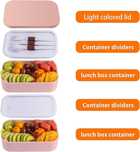 Miniatura 8 de Lonchera Bento para adultos con bolsa de almuerzo, contenedores japoneses para adultos, lonchera Bento con a prueba de fugas, 54 onzas, color
