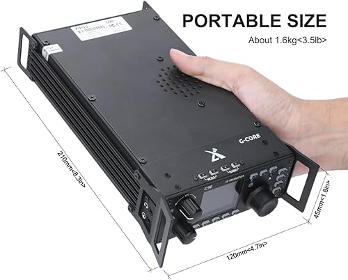 Miniatura 6 de Xiegu G90 HF Radio SDR 20W SSBCWAM incorporado Auto Antena Sintonizador Nueva Versión