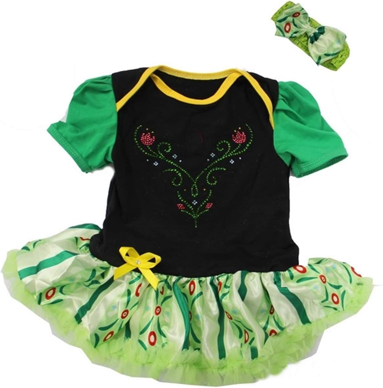 Baby Anna Princess Coronation Costume (M (3-6M)), Green, Size Medium / 3-6M