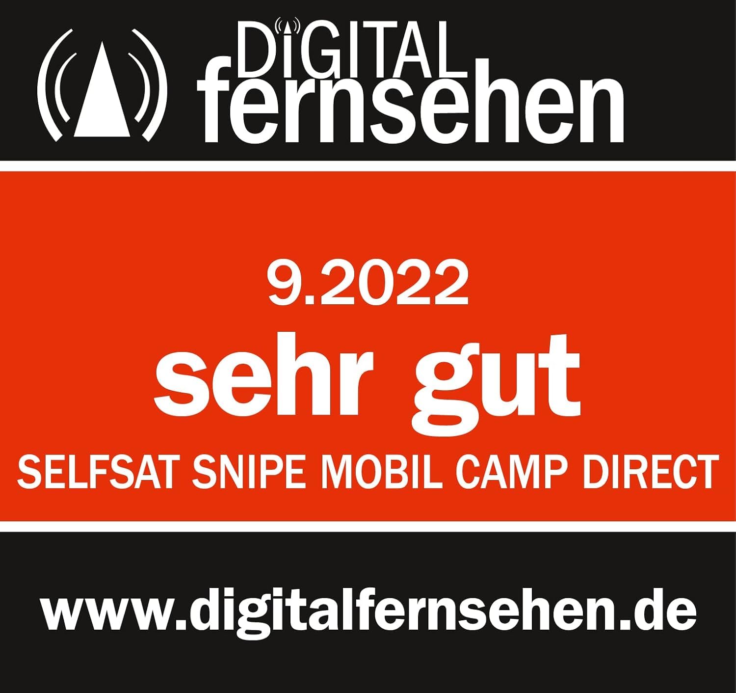 Selfsat Snipe Mobil Camp Direct Portable Mobile Satelliten-Antenne (Grau)