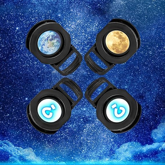 360-Degree Earth Projection Night Light, USB Star Lamp with Galaxy Display, Romantic Room Decor (2_Slide Moon) - Image 4