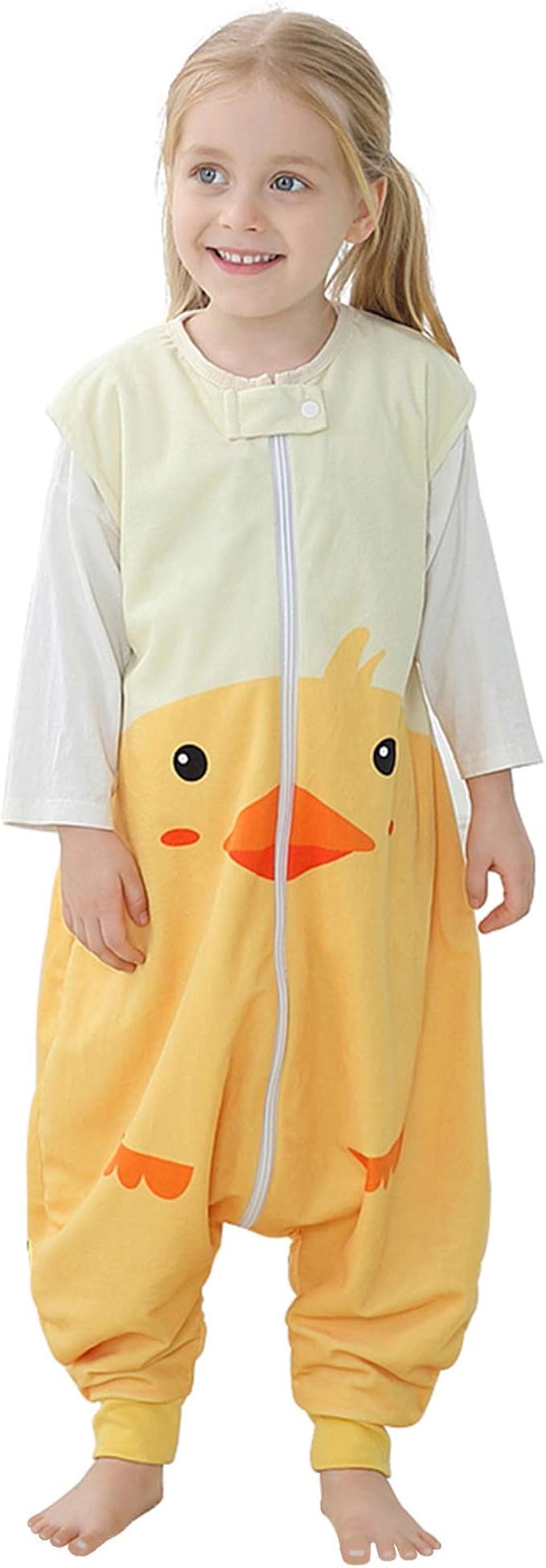 IDGIRL Baby Sleep Sack with Feet Sleeveless Wearable