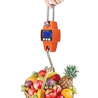 Vista 5 de 661.4 lbs Mini Escala Portátil LCD Digital Electrónico Gancho de Acero Inoxidable Colgante Pesaje Grúa Balanza Balanza