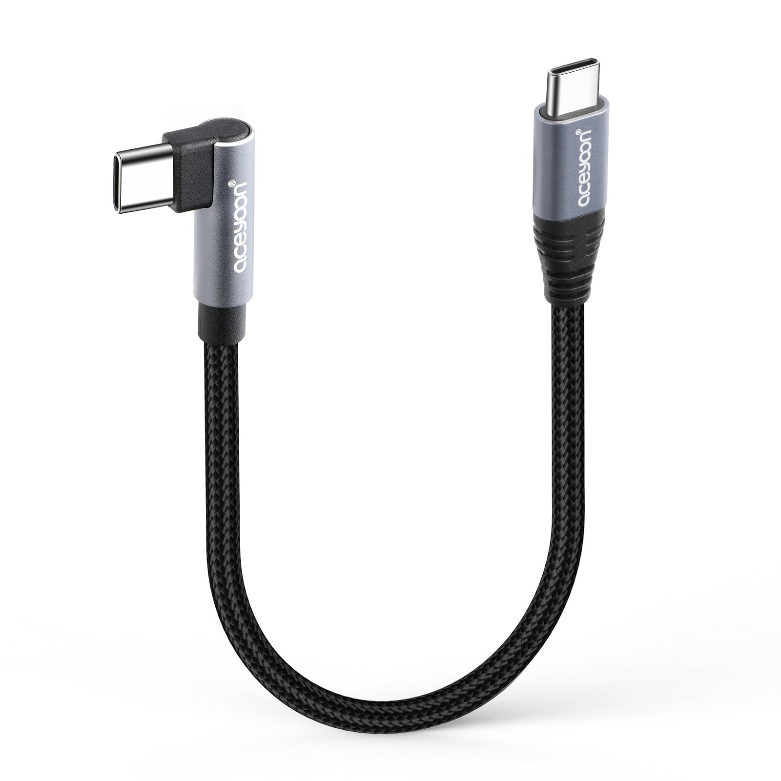 スマートフォン USB-C スリムデザイン Amazon.co.jp: aceyoon USB C ケーブル 短い 線長20cm Type-C L字 1本
