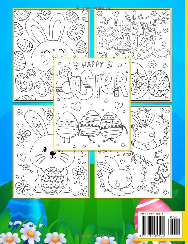 My Great Big Easter Egg Coloring Book For Ages 2-6 | Rainbow Tree Coloring Books: Big and Easy Large Print Pictures image 3