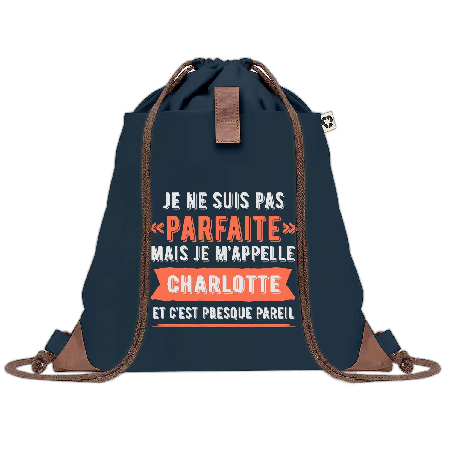 Sac en toile bleu avec cordon pour simplifier vos séances de gym