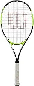 Wilson Raquete de tênis, Advantage XL, unissex, jogadores iniciantes e intermediários, tamanho L2, preto/verde, WRT30140U2
