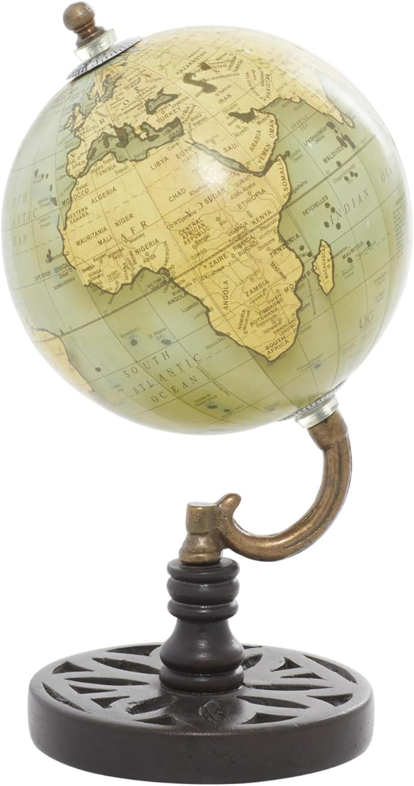 Traditional Green Wood Globe