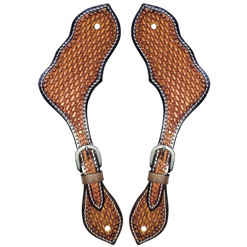 Bracelet En Cuir HILASON Pour Femme – Sculpture Florale Western, Marron Foncé