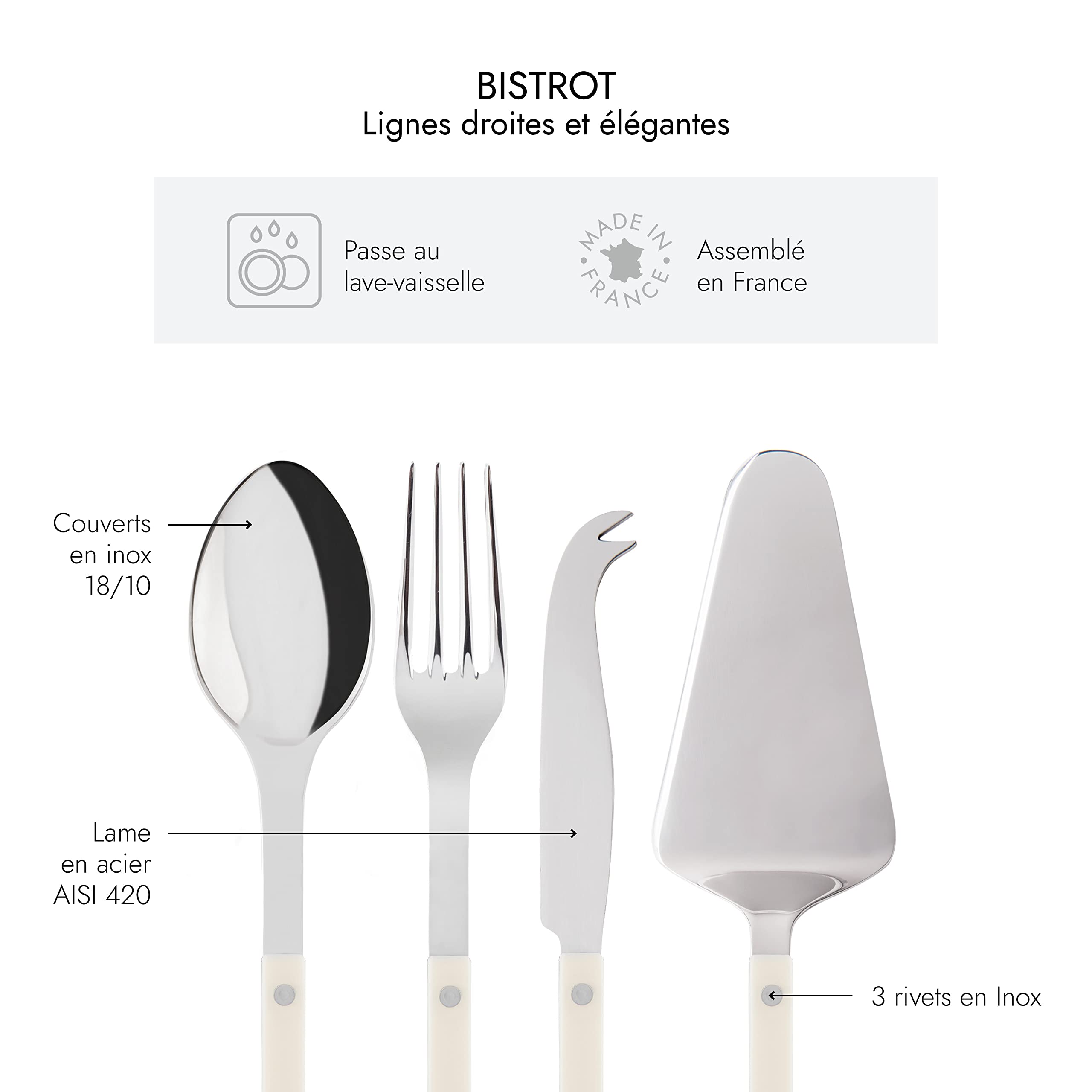 Amazon.com | SABRE PARIS - 4-Piece Serving Set - Bistrot