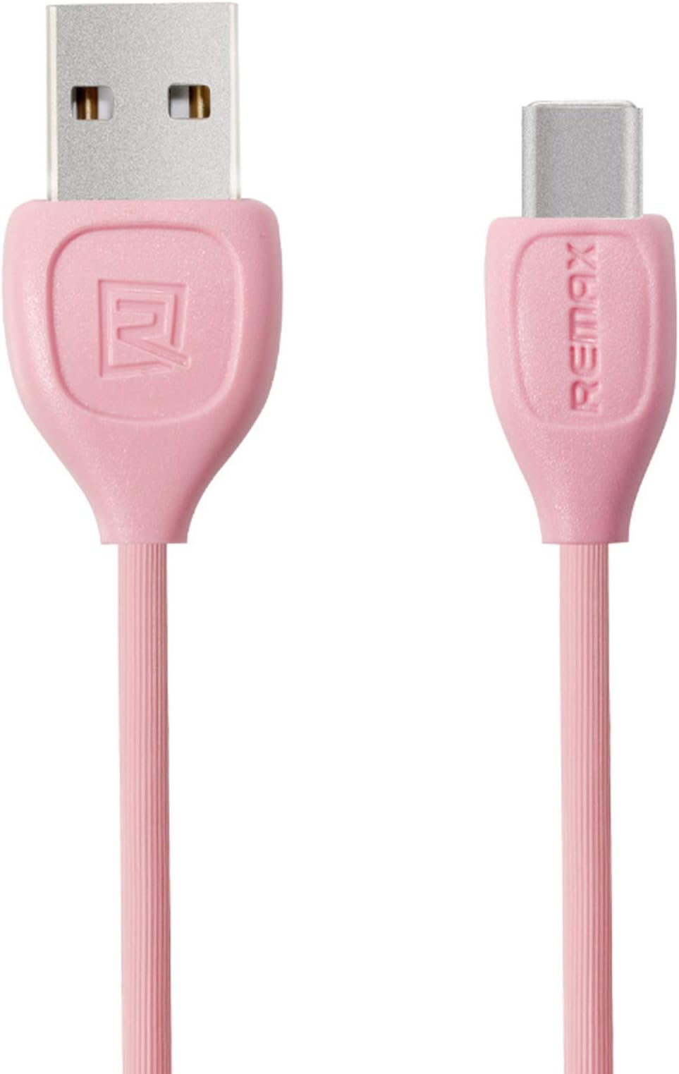 REMAXLesu USB C Cable 3.2Ft PVC Glue Line USB Type A to C Fast Charger for Samsung Galaxy S9, Note 8, S8 Plus, LG V30 V20 G6 G5, Google Pixel, Nexus 6P 5X, Moto Z, Type C Cable 2.1a, Rc-050a (Pink)