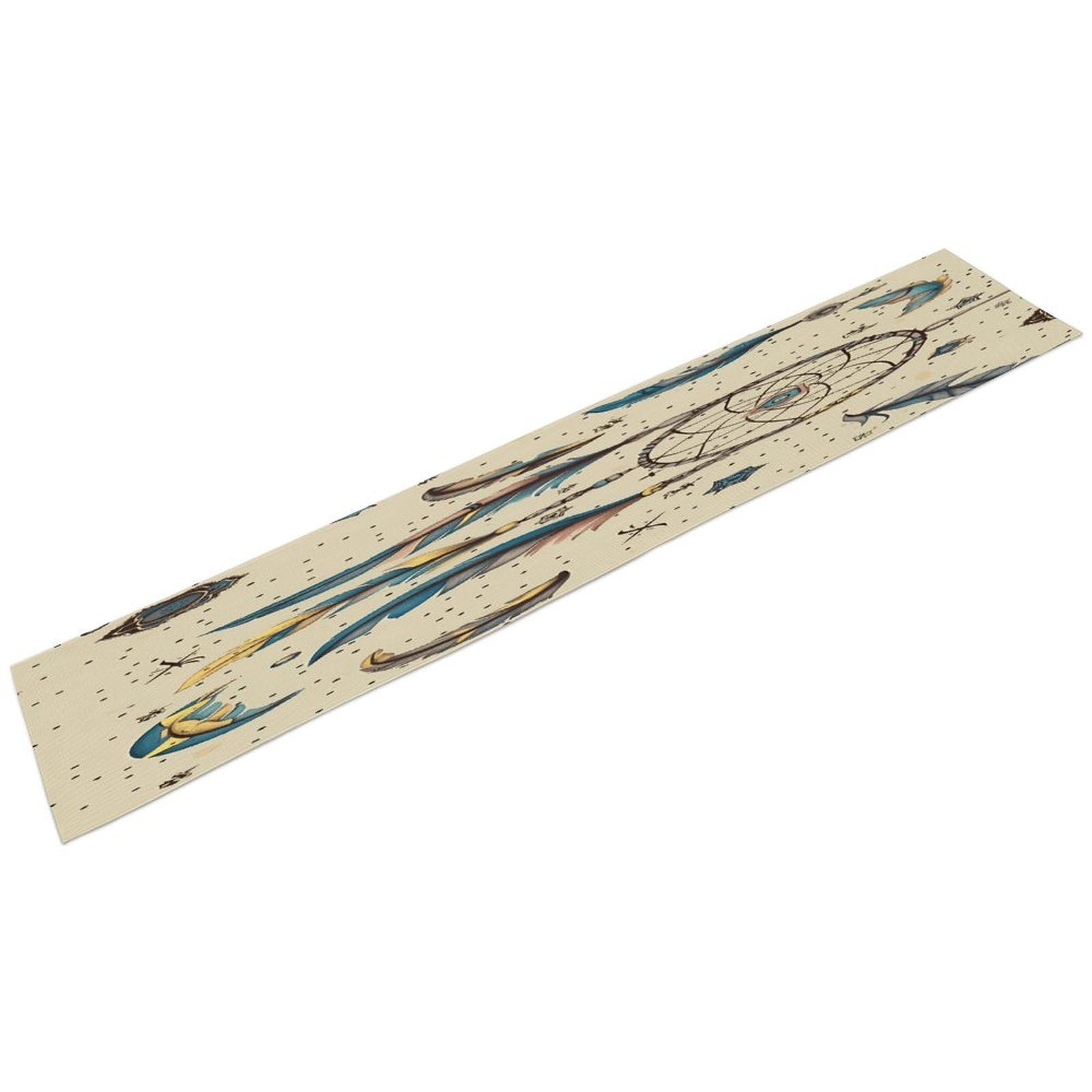 Dream Catcher and Moon Table Runner Long Linen Table Runners Farmhouse Rustic Table Runner Seasonal Kitchen Dining Table Decoration for Home Party Decor 13 X 72 Inch