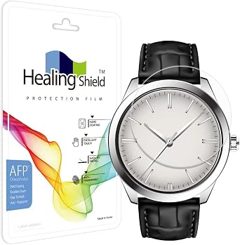 Healing Shield Universal Flat Type Round Watch Screen Protector 2 units Thin AFP Film Anti Finger Print Bubble Free Anti-Scratch Invisible Protection Good for Smart Watch Too Flat Type 39mm