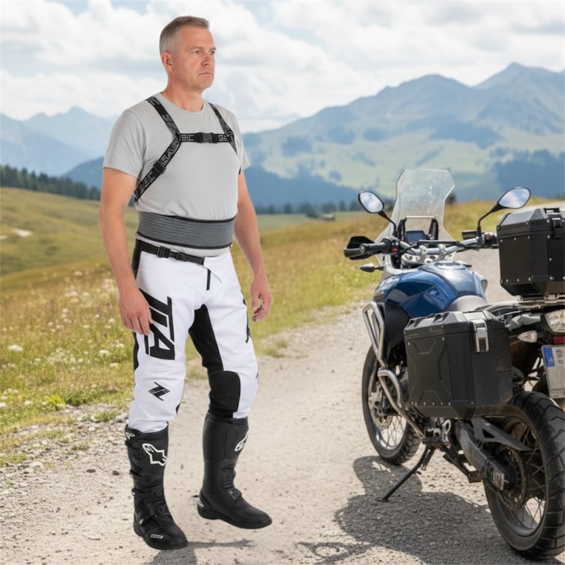 TLA paraschiena protezione SAS-TEC livello 2, Para schiena dorsale unisex uomo, donna, ragazzo, Gilet paraschiena per moto, enduro, quad, bici, Protezione spinale Sci – Mtb – Equitazione - Snowboard