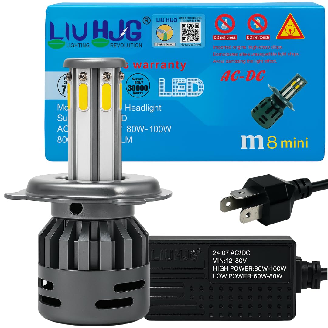 80W LED White Headlight Bulb | 12V-80V AC/DC | Waterproof & Durable | High Brightness with Heat Dissipation | Universal for Car & Bike | Energy Efficient LED (Pack of 1)-image-13
