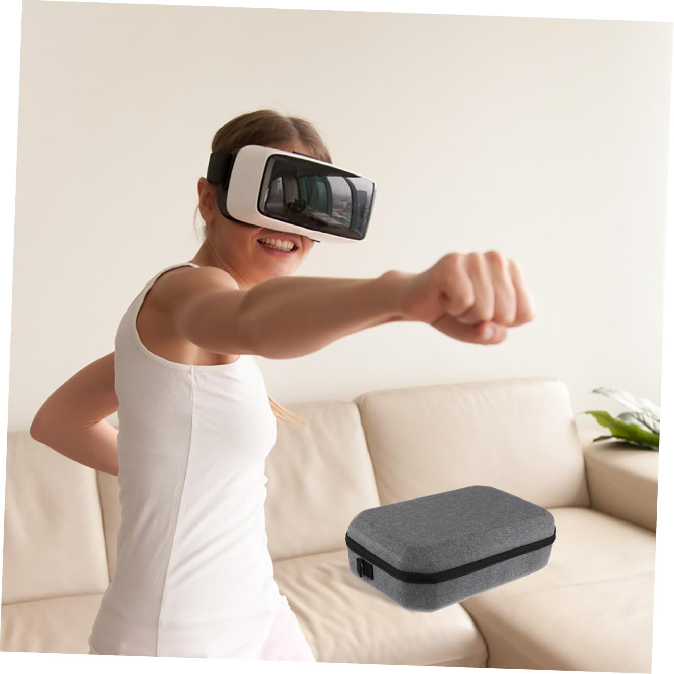 DOITOOL Estuche de Almacenamiento para Gafas de Realidad Virtual Estuche de Eva para 2 Solución de Almacenamiento