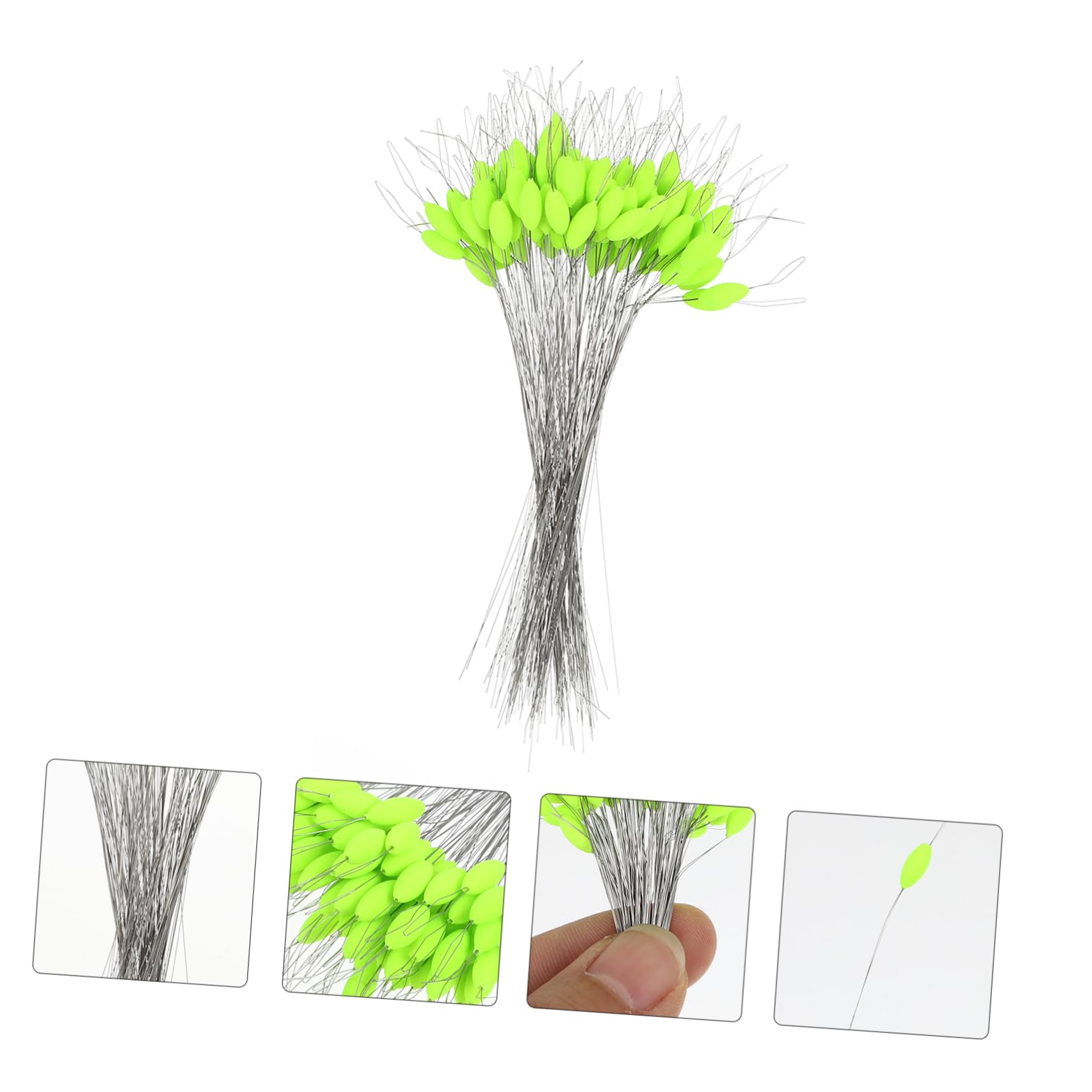 POPETPOP Plastique Flotteur de Pêche Fluorescent Vert, 1 Set