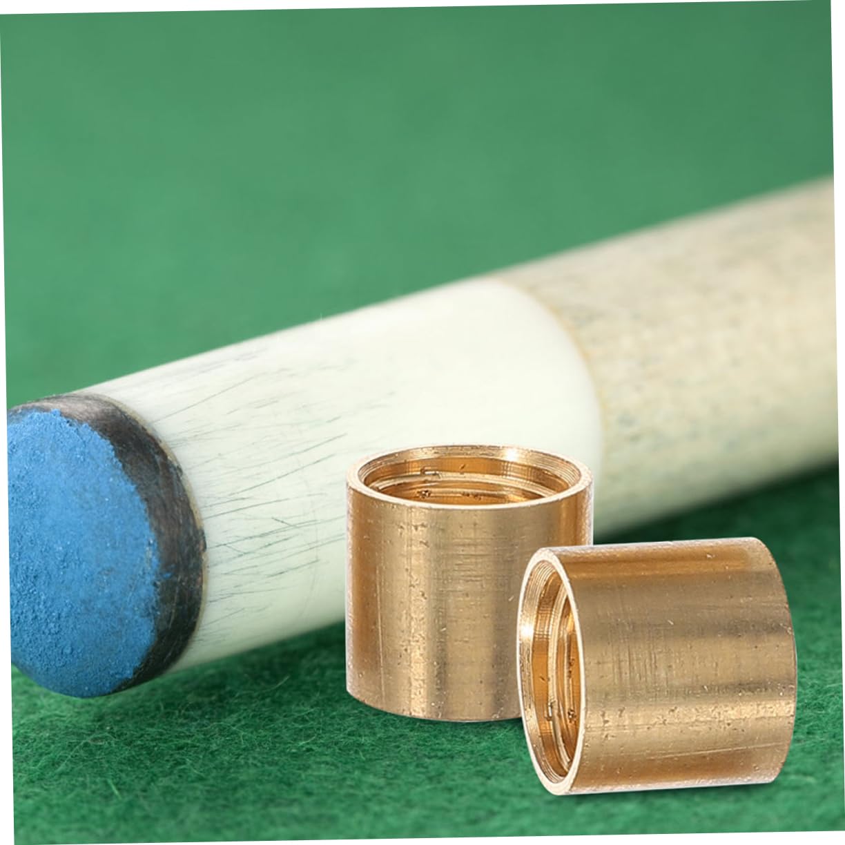 BESPORTBLE Leather Billiard Hoop Pool Tube Ferrules Billiards Replacement Ferrule