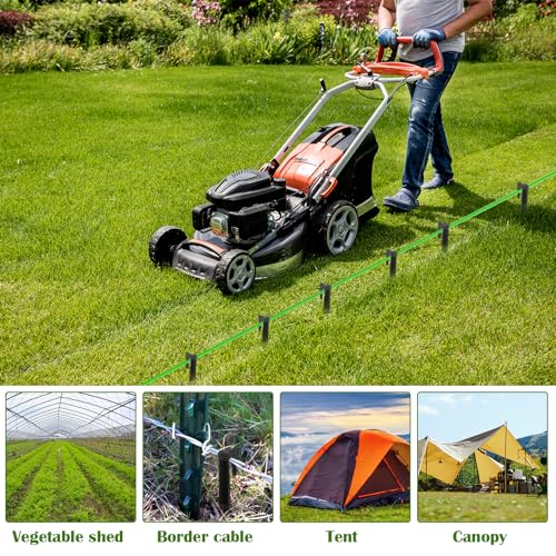 GROFIS 100 Stück Erdnägel für Mähroboter Begrenzungskabel, Haken Erdanker aus Stabile PP, Erdnägel Heringe Erdspieße Nagel für Rasenroboter Begrenzungsdraht Zelt Camping,... – Bild 7