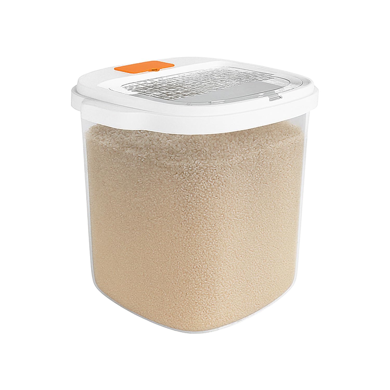 Thrink Airtight Rice Storage Container – Large BPA-Free Food Storage Bin for Kitchen, Ideal for Cereal, Flour, Beans, Snacks, Rice & Pet Food Storage Box (15L)