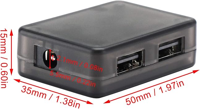 DROK DC to 5V USB Buck Converter, Dual USB Port Fast Charger Board, Auto Power Supply Adapter, 10-32V 12V 24V to 5V 9V Voltage Step Down Regulator, Car Volt Transformer