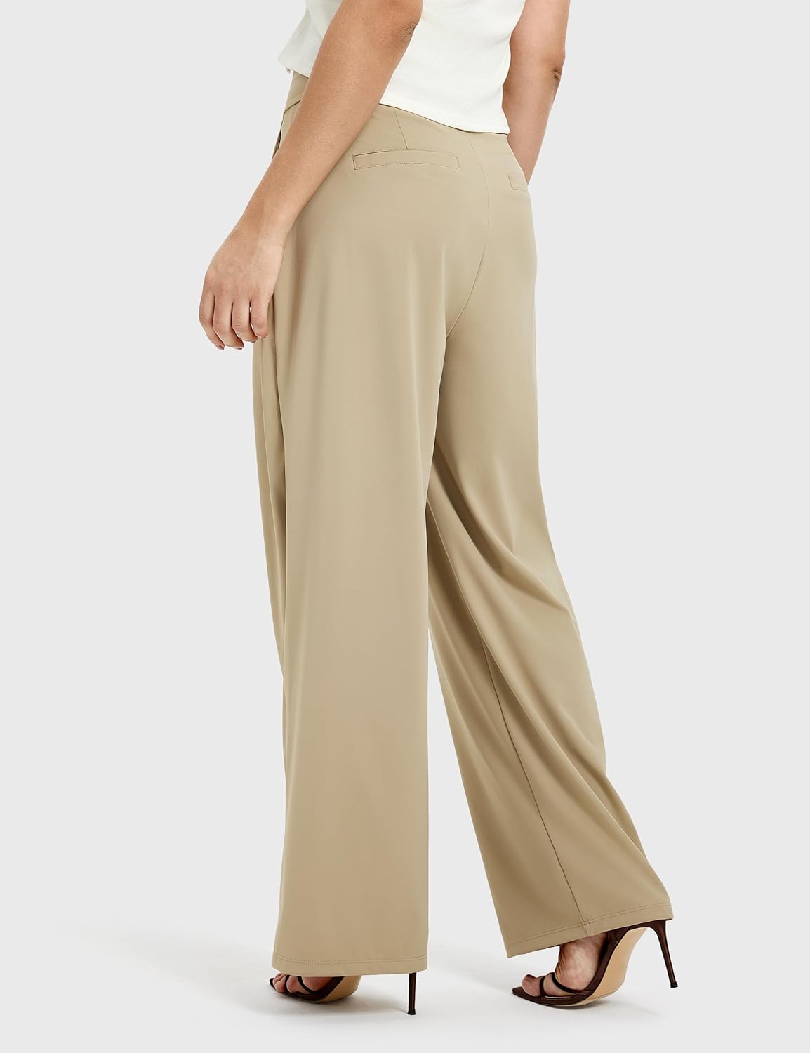 FitsT4 Sports Womens Wide Leg Dress Pants High Waisted Business Casual Pleated Trousers for Office Work Pants - Image 4