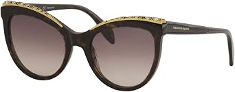 Sunglasses Alexander McQueen AM 0181 S- 003 HAVANA/RED