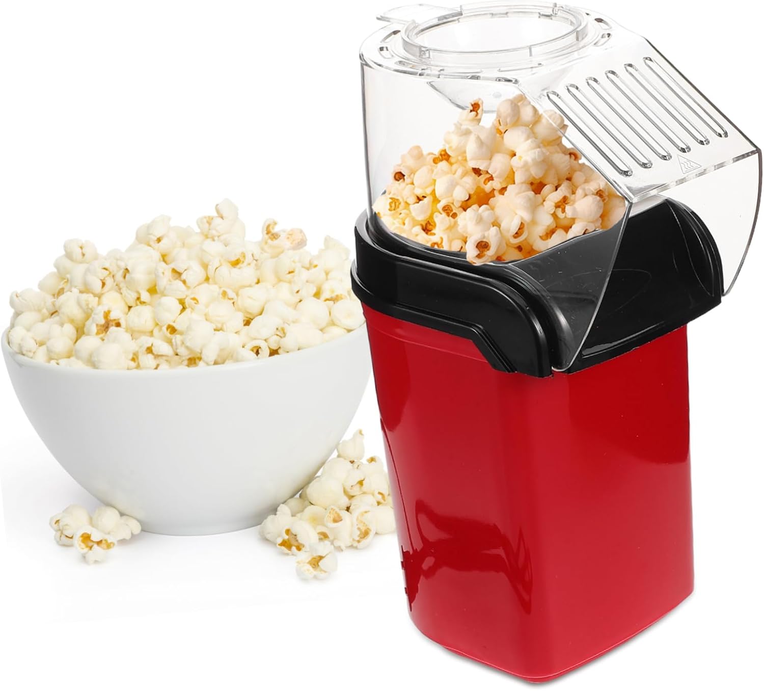 Gadpiparty 110v Electric Hot Air Popcorn Maker Stylish Design Popcorn Machine for Family Gatherings Flavor Settings Easy to Clean Oil Us Plug