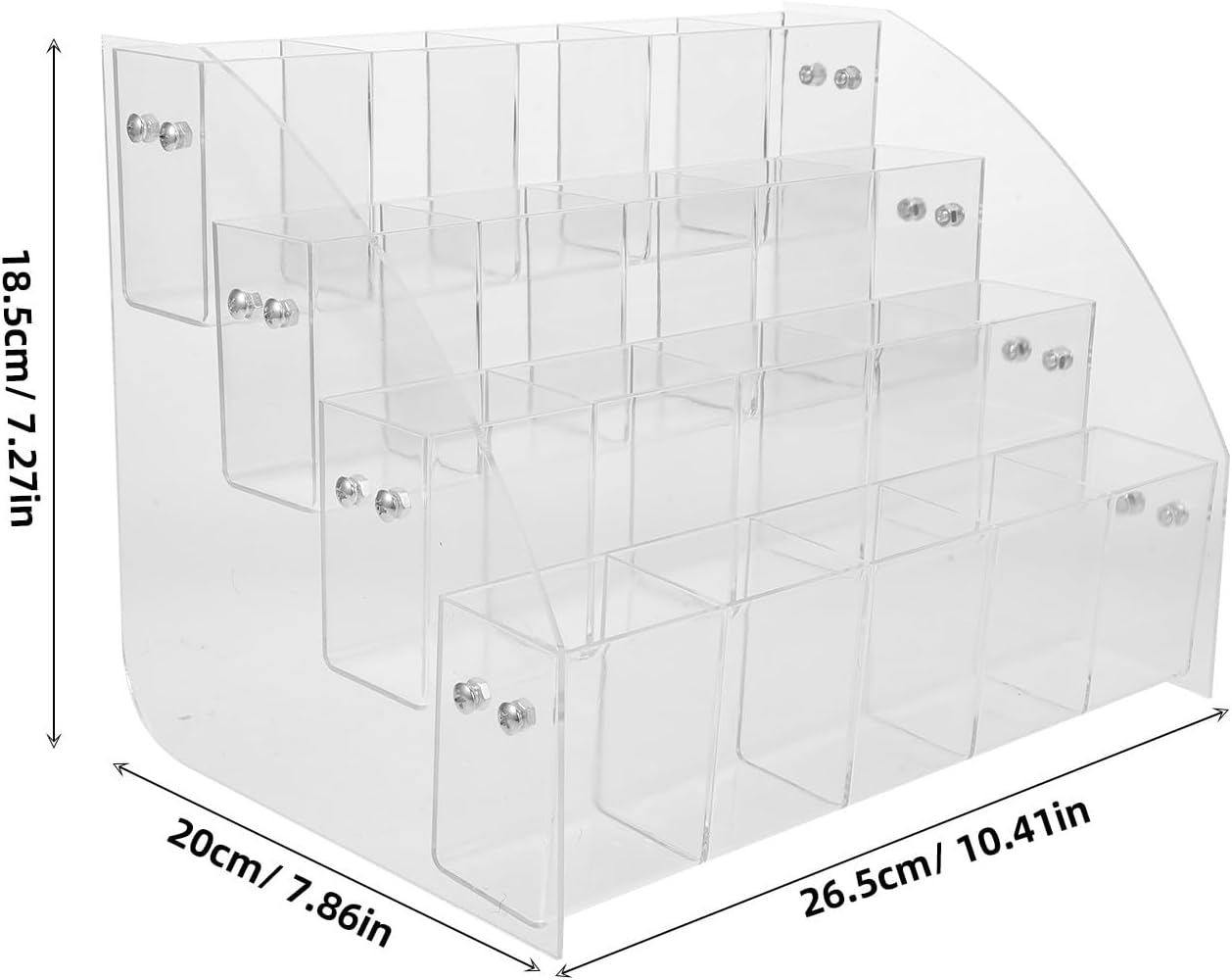 Kichvoe Acrylic Gel Pen display stand: Compartments Pencil pen Holder Desk Organizer Desktop Makeup Brush Holder for desk office supplies storage