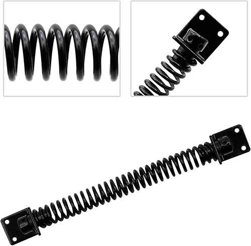 Miniatura 3 de Muelle de puerta de cierre automático de 9.84 pulgadas, cierrapuertas exteriores para vallas de madera y vinilo, resistente, ajustable, fácil