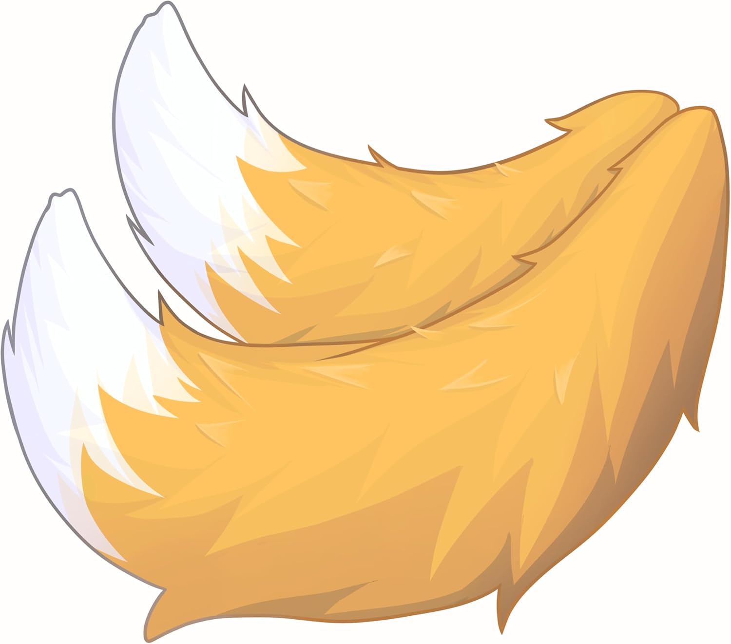 Mao Mao's Ideal City Hedgehog Sonic's Double Tail Miles Prower Hand Made anime Tie Waist with Wire to Shape Anti gravity Fox Tail