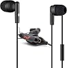 Headphone Earbuds ISHARE In-Ear Headphones with Microphone,Extra 3.5mm Audio Splitter to Attach Another Earphone, Cable Organizer, Garment Clip, Crystal Clear Sound Quality, free style black