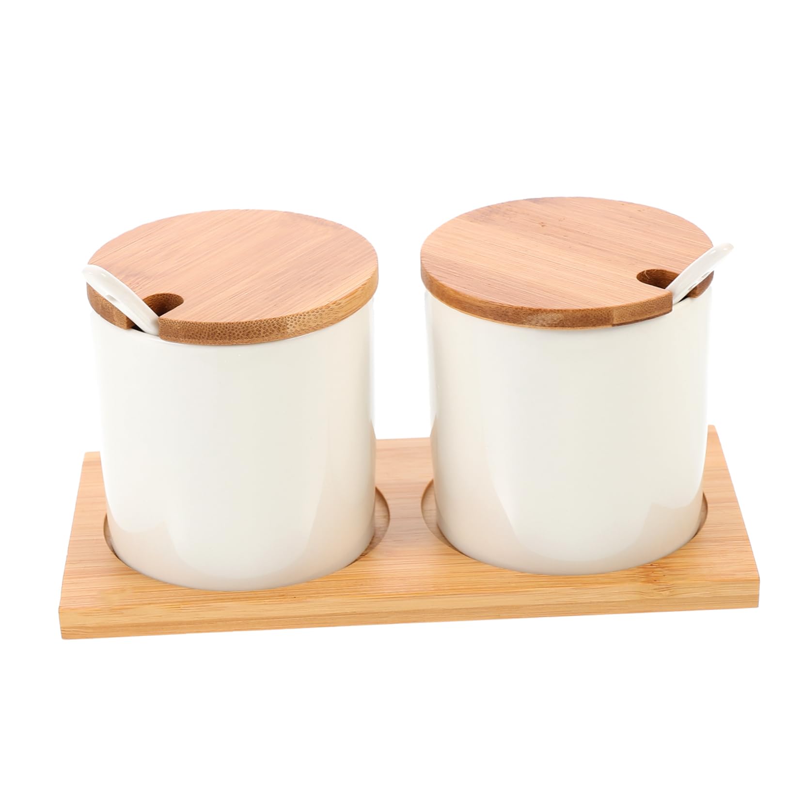 Alipis Barattolo per Spezie Contenitore per Spezie in Ceramica Bianco Facile da Pulire e Usare da Cucina Set per Cucina e Ristorante