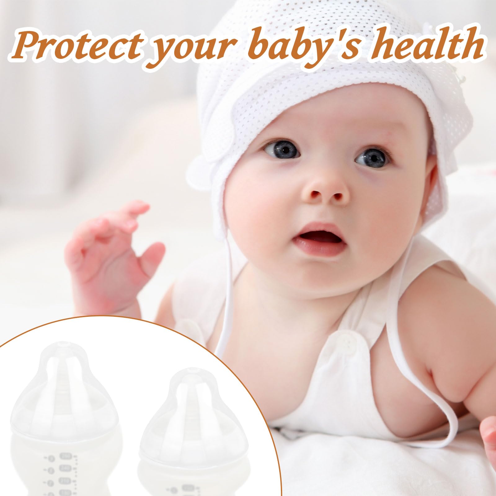 lasuroa 4pz Tappi di Ricambio Bottiglie Bambini per Tommee Tippee, Sigillo Antigocciolamento e Tappi Senza BPA Progettati per Bottiglie da 5oz e 9oz