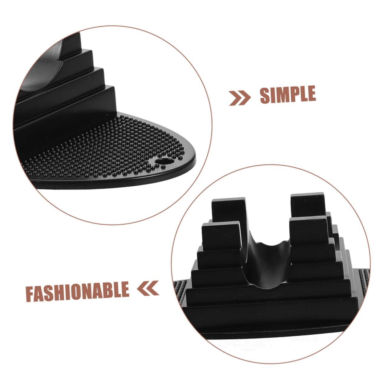 Sosoport Supporto per Monopattino 3pezzi in PC Nero Design Salvaspazio e Installazione Facile, per Parcheggio in Garage e Uso Quotidiano