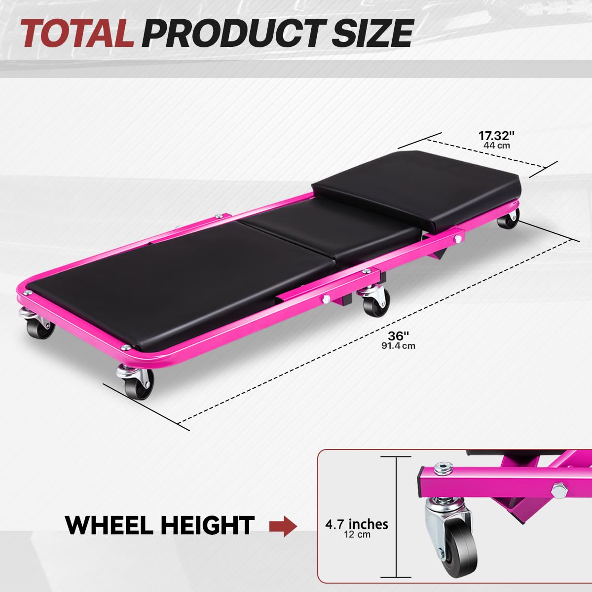 Amazon.com: D SOLUTIONS Foldable Creeper, 2-in-1 Rolling Garage Z