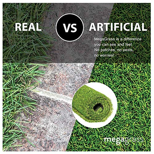 MEGAGRASS 3 x 6 Feet MegaPet Pro Artificial Grass for Pet Turf and