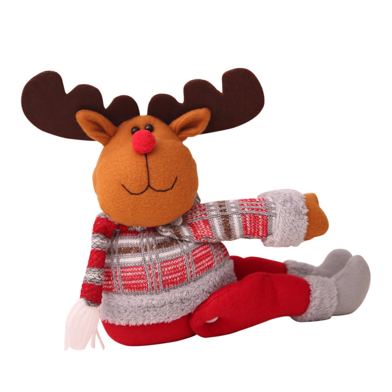 OUNONA 4 Pièces Clips de de Dessin animé Rideaux Noel Rideaux de Noel décoration du père Noël Boucle de de noël Embrasse de en Forme de Boucle pour