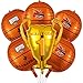6 Stücke Basketball Party Ballons Set Enthält 1 Meisterschaft Trophäe Ballon und 5 Basketball Folien Ballone 22 Zoll Spielzeug Basketball Ballons für Geburtstag Sport Thema Party Deko