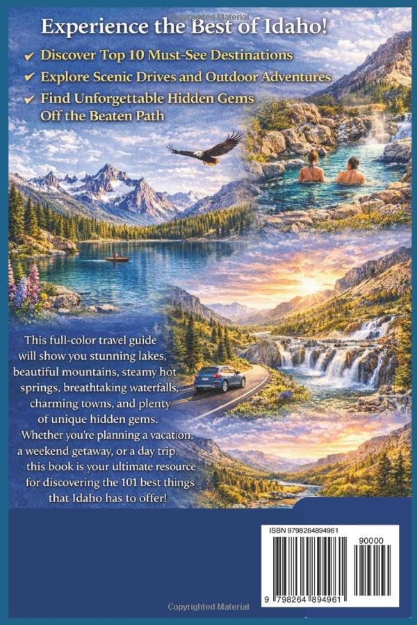 Idaho Bucket List Guide (Full-color): 101 Amazing Things to Do and See in the Gem State: Lakes, Mountains, Hot Springs, Scenic Byways & Hidden Gems (WanderList Adventures) - Image 2