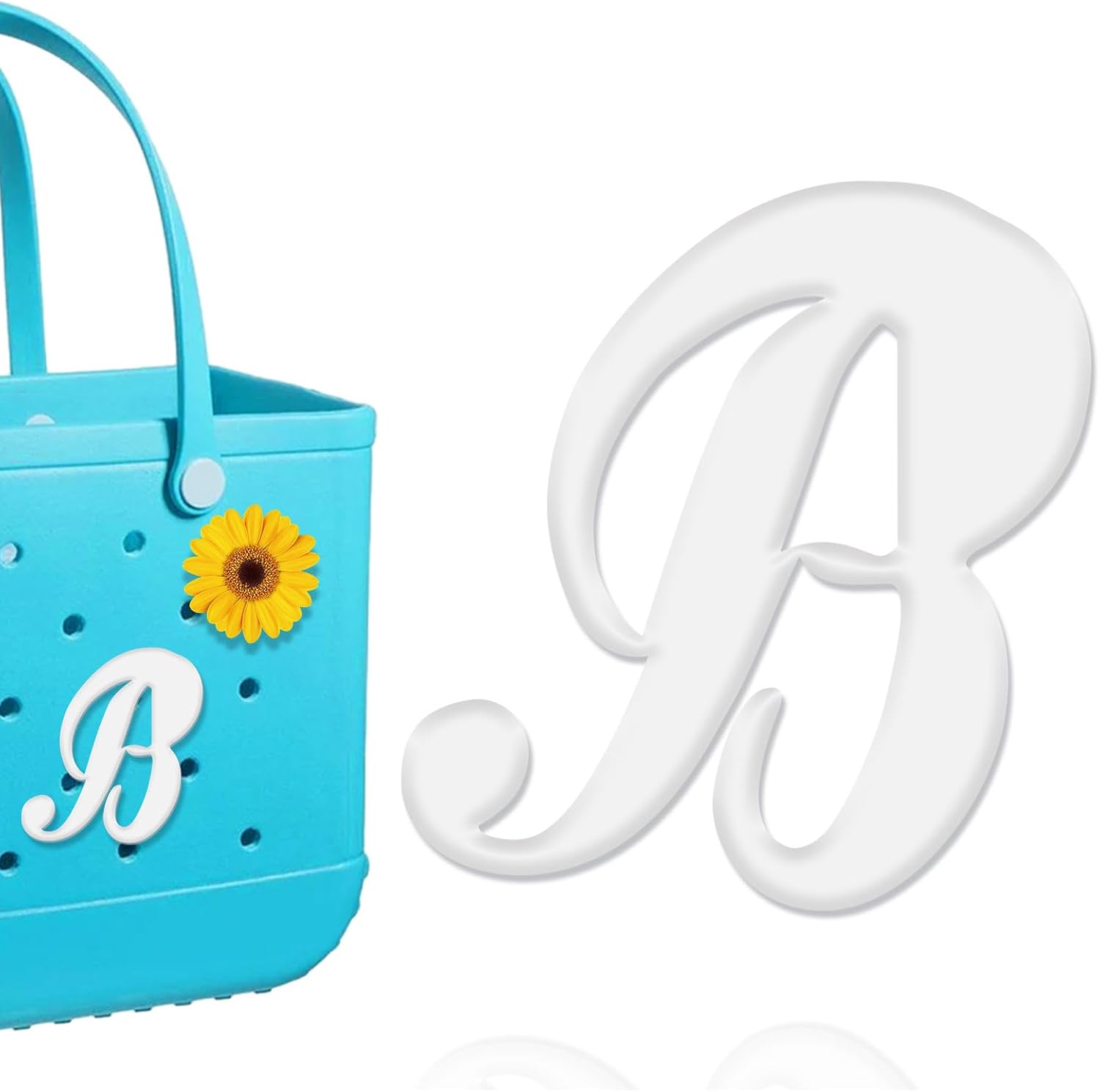 Mity rain Letter Charms for Bogg Bag，Alphabet Lettering Accessories